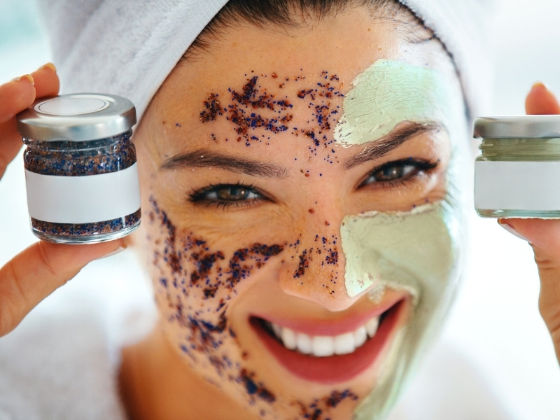 exfoliating to stimulate collagen production