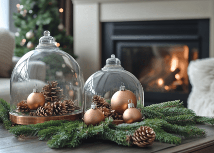 Creative Christmas coffee table decor ideas with festive ornaments and centerpieces