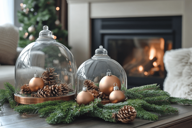 Creative Christmas coffee table decor ideas with festive ornaments and centerpieces